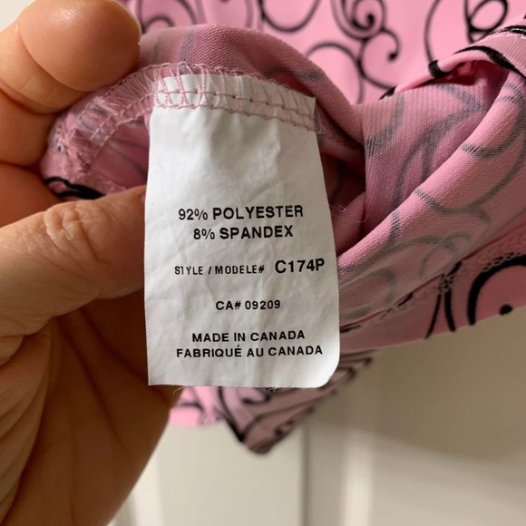 🌷3 for$25🌷Cleo Petites, US 10, Pink & Black Sleeveless Boat Neck Top - Picture 7 of 8